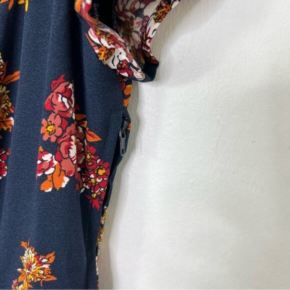 Modcloth Navy Floral Sentimental Retro Dress Size Small - Picture 9 of 16